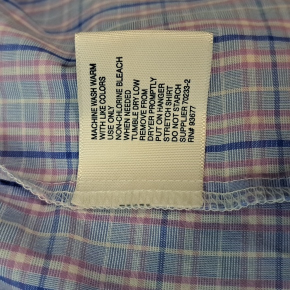 Nautica Blue and Stafford Purple Men's Button Down Dress Shirt Bundle - Picture 9 of 12